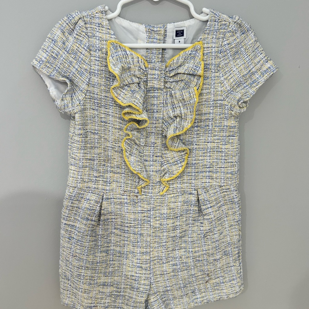 Janie & Jack Tweed Romper